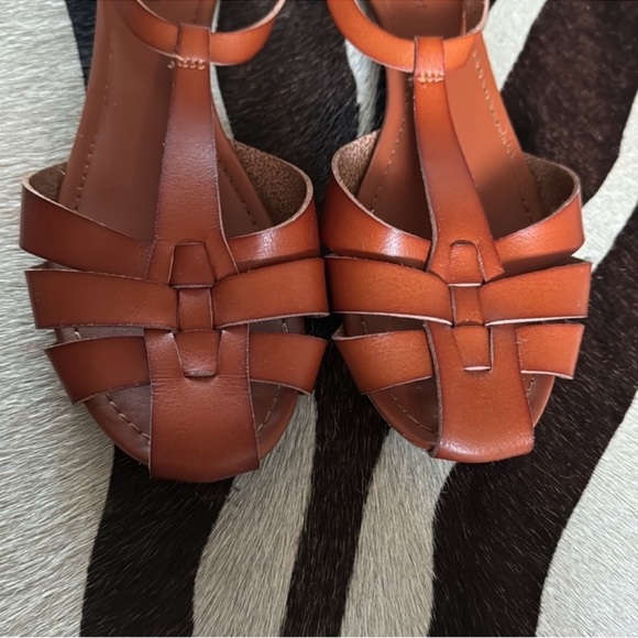 American Eagle Fisherman Flat Sandals/Shoes Sz 10 Brown - Picture 2 of 9